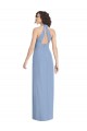 Discount Chiffon Trumpet Long Sleeveless Open Back Formal Dress