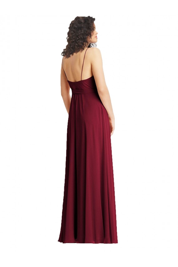 Discount Chiffon Trumpet Long Sleeveless Formal Dress