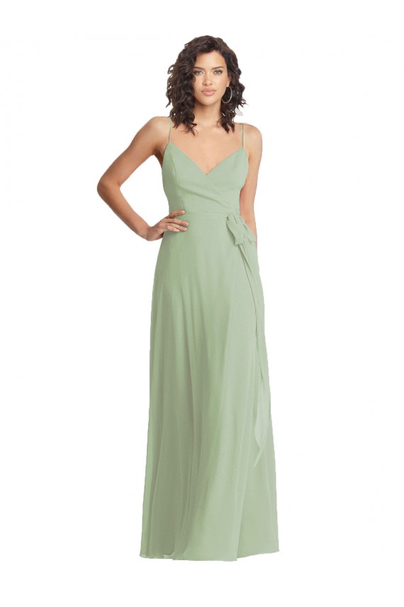 Discount Chiffon Trumpet Long Sleeveless Formal Dress